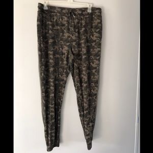 Camo print joggers